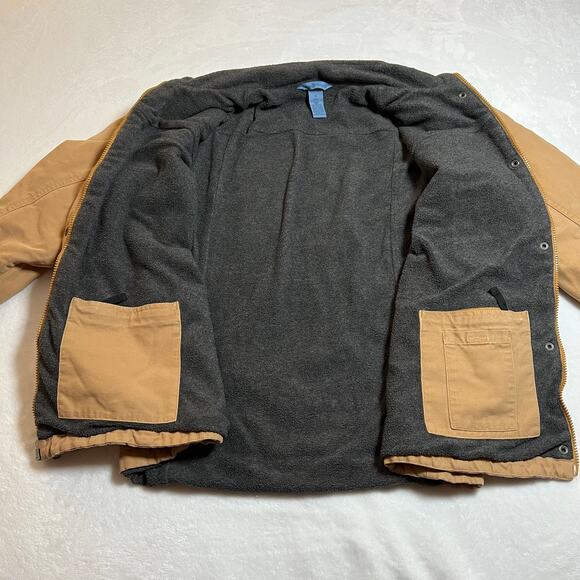 Duluth Trading Co Fleece Lined Full Zip Chore Coat Size XL Workwear Farm Casual - Picture 7 of 9